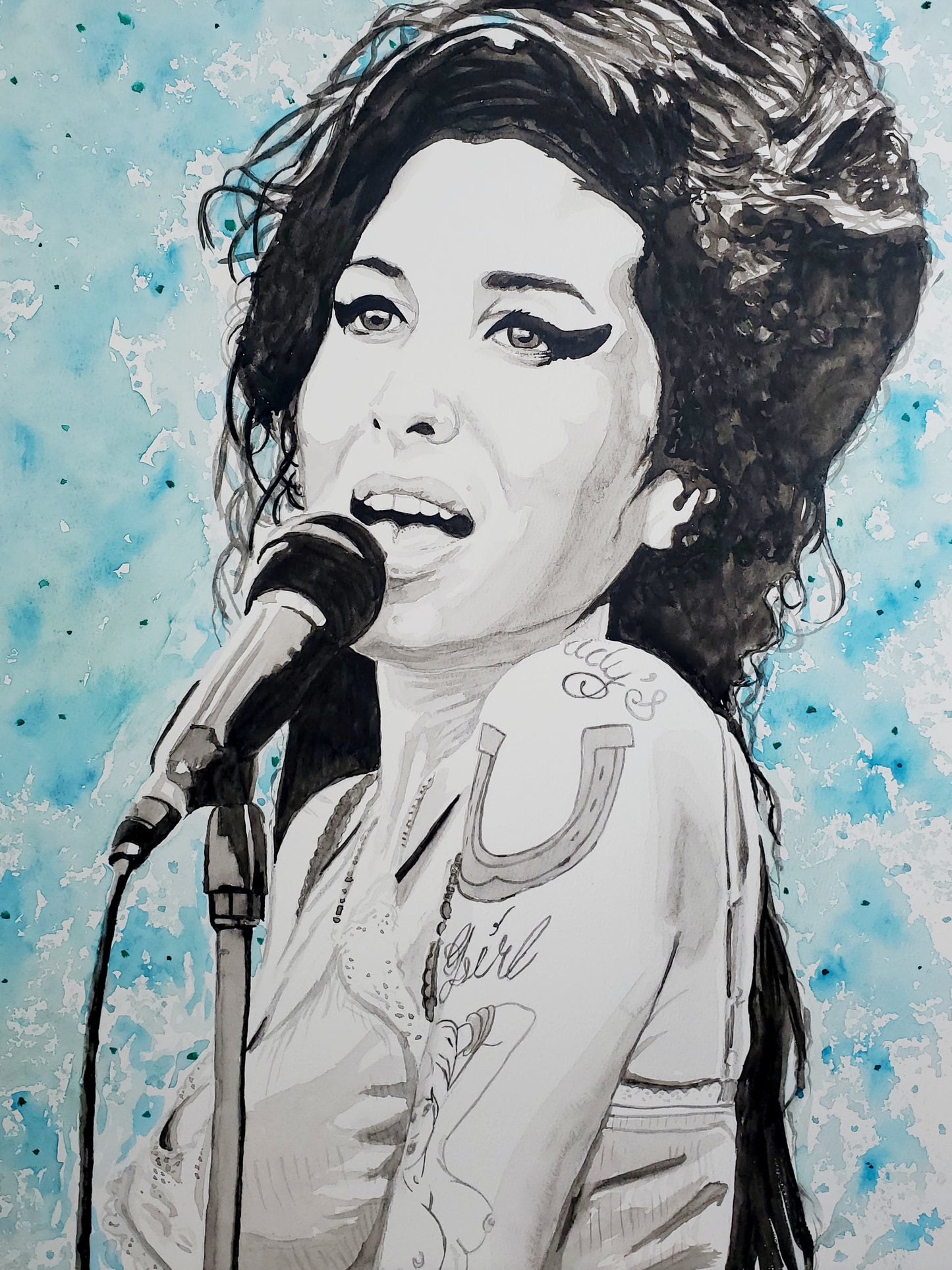 Icons "Amy" - Watercolor on Paper