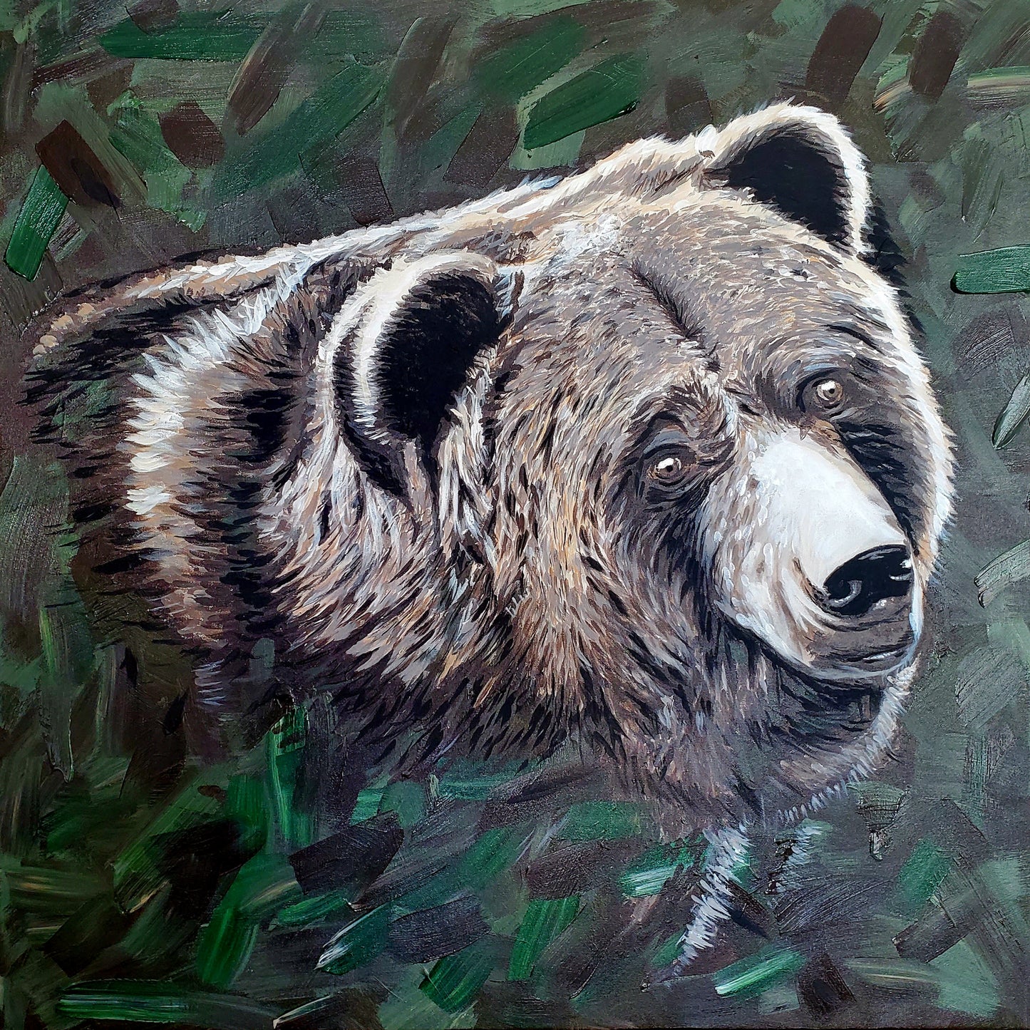 12) Animals "The Bear"- Acrylic on Canvas