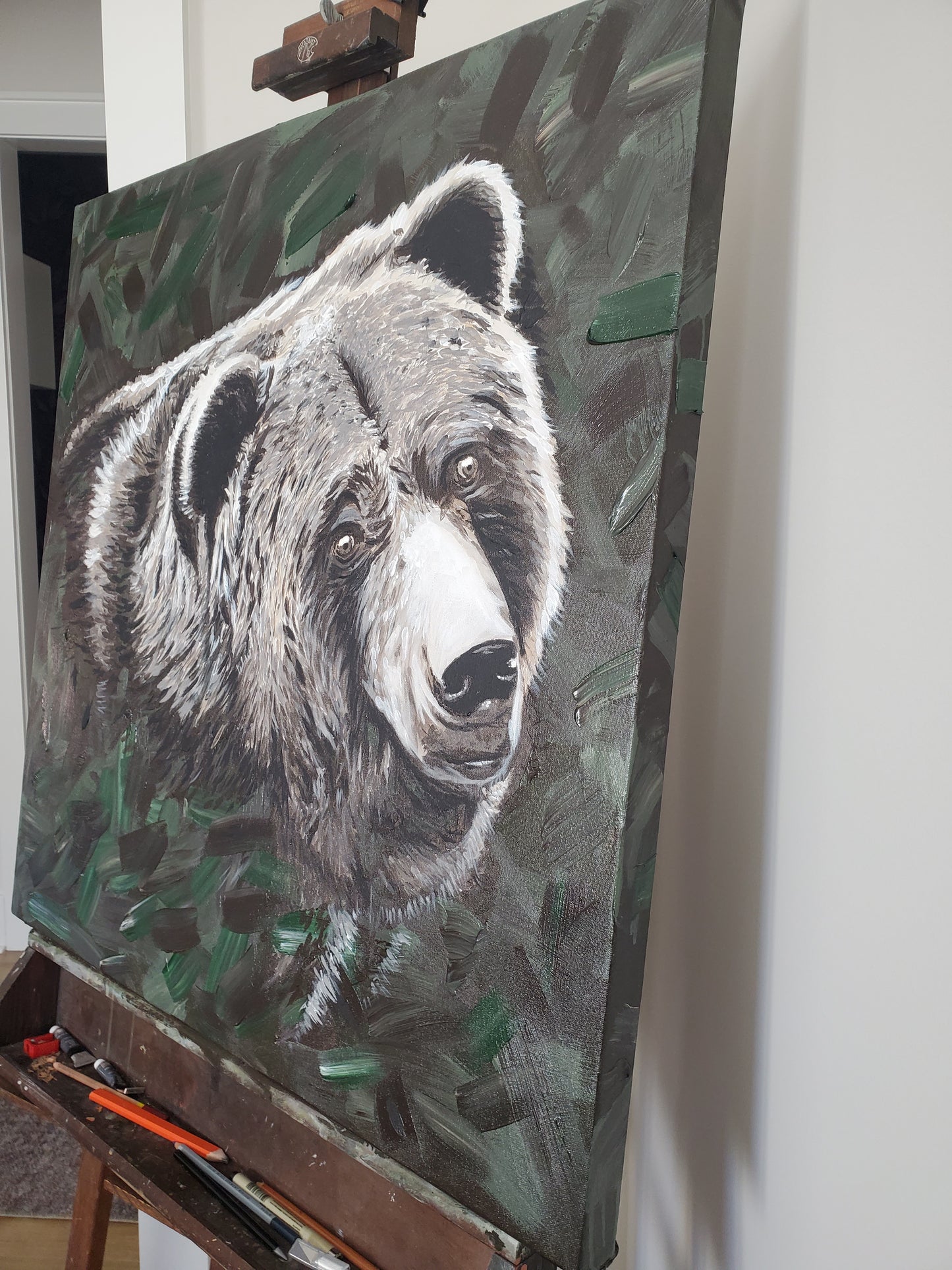 12) Animals "The Bear"- Acrylic on Canvas